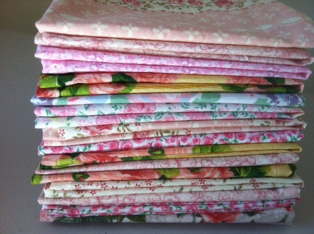 Bulk Cloth Napkins, Set of 10, Vintage Floral Inspired Cotton Fabrics, by  CHOW with ME
