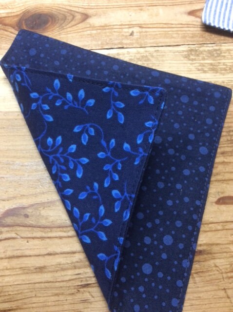 Blue Cloth Cocktail Party Napkins, Wine, Cheese, Hors d' oeuvres, Appetizer, Set of 10, by CHOW with ME