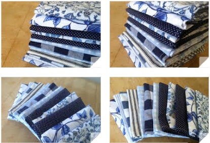 Blue Cloth Cocktail Party Napkins, Wine, Cheese, Hors d' oeuvres, Appetizer, Set of 10, by CHOW with ME